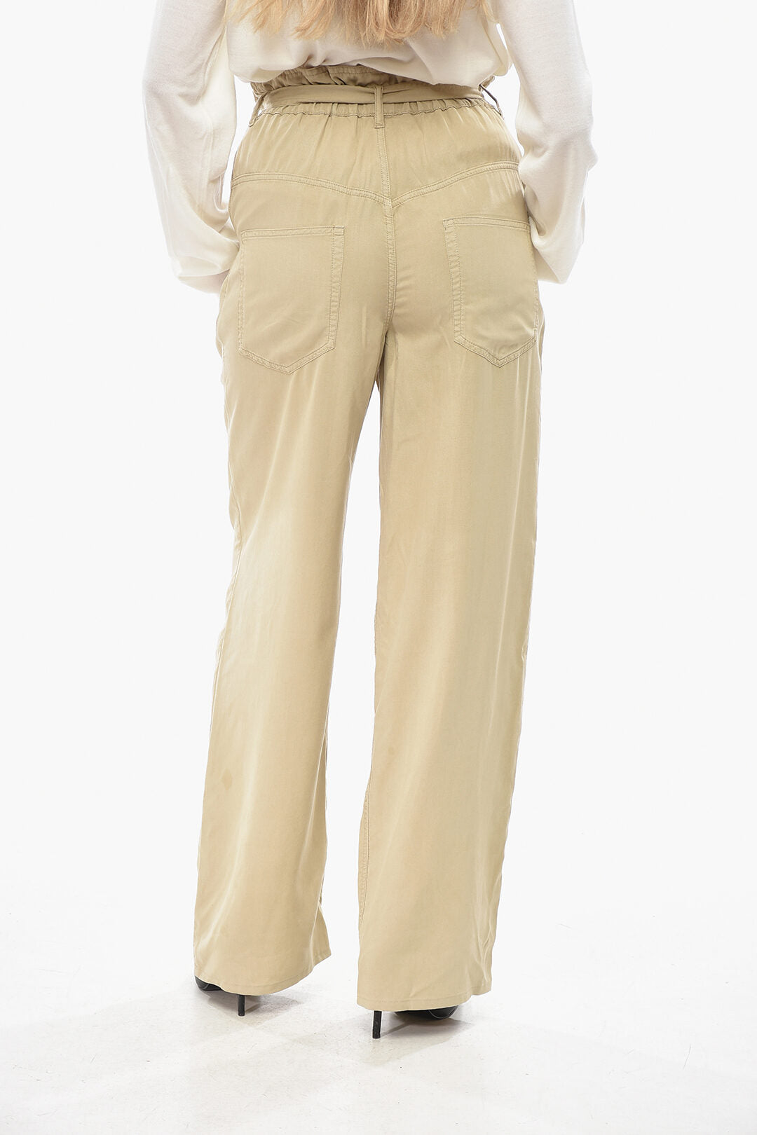 Isabel Marant 2500~ETOILE Candy-Style Trousers PRIANA With Belt, view 2