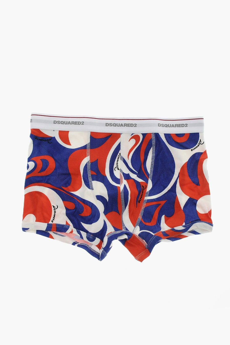 Dsquared2 3250~Ribbed Stretch-Cotton Boxer With Pattern