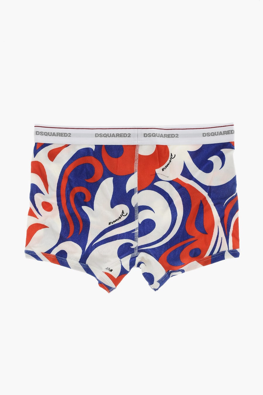 Dsquared2 3250~Ribbed Stretch-Cotton Boxer With Pattern, view 3