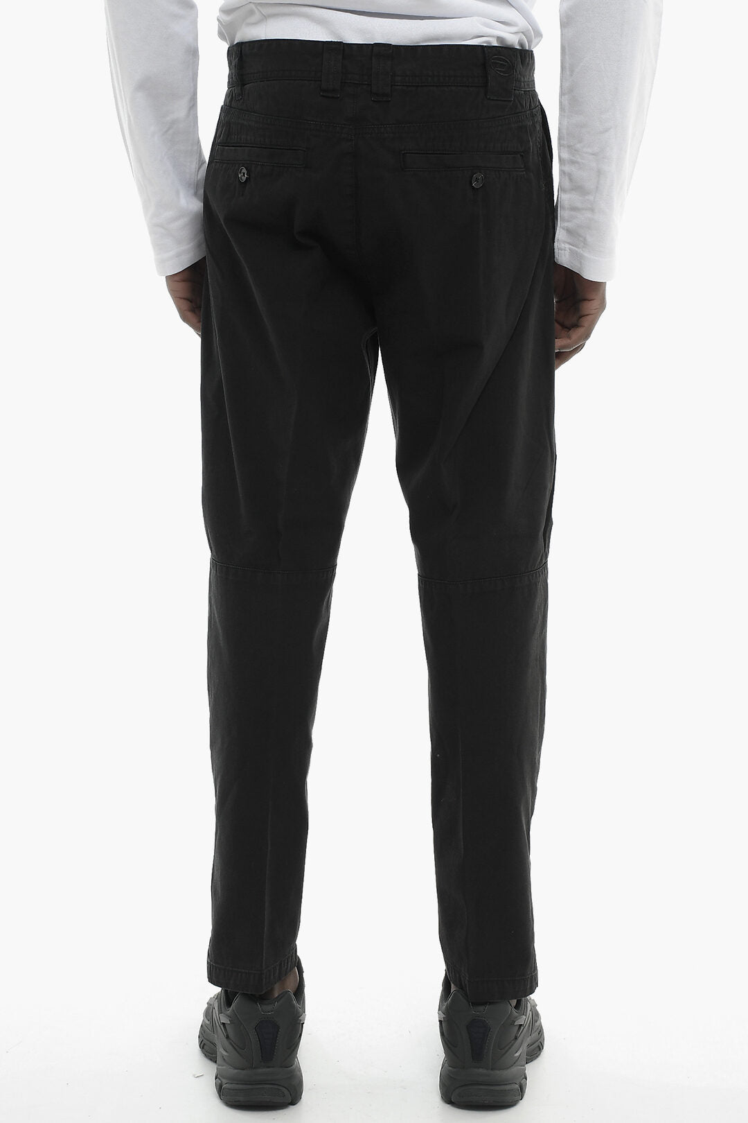 Diesel 0201~Lightweight Cotton Trousers P-ARTHUR-A With Single Pleat, view 2
