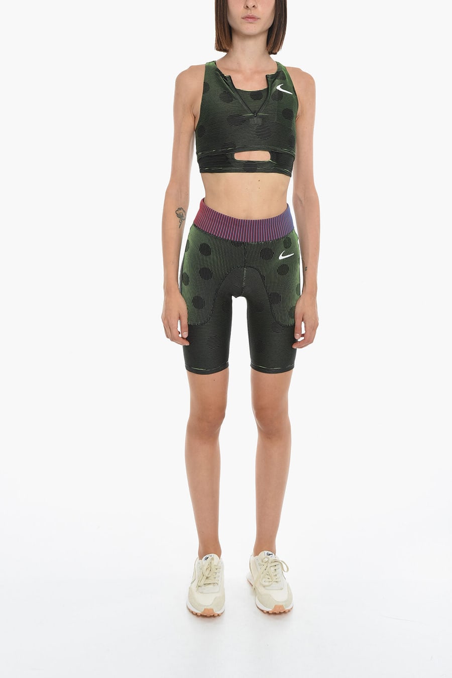 Off-White 2850~NIKE Striped Active Biker Shorts, view 2