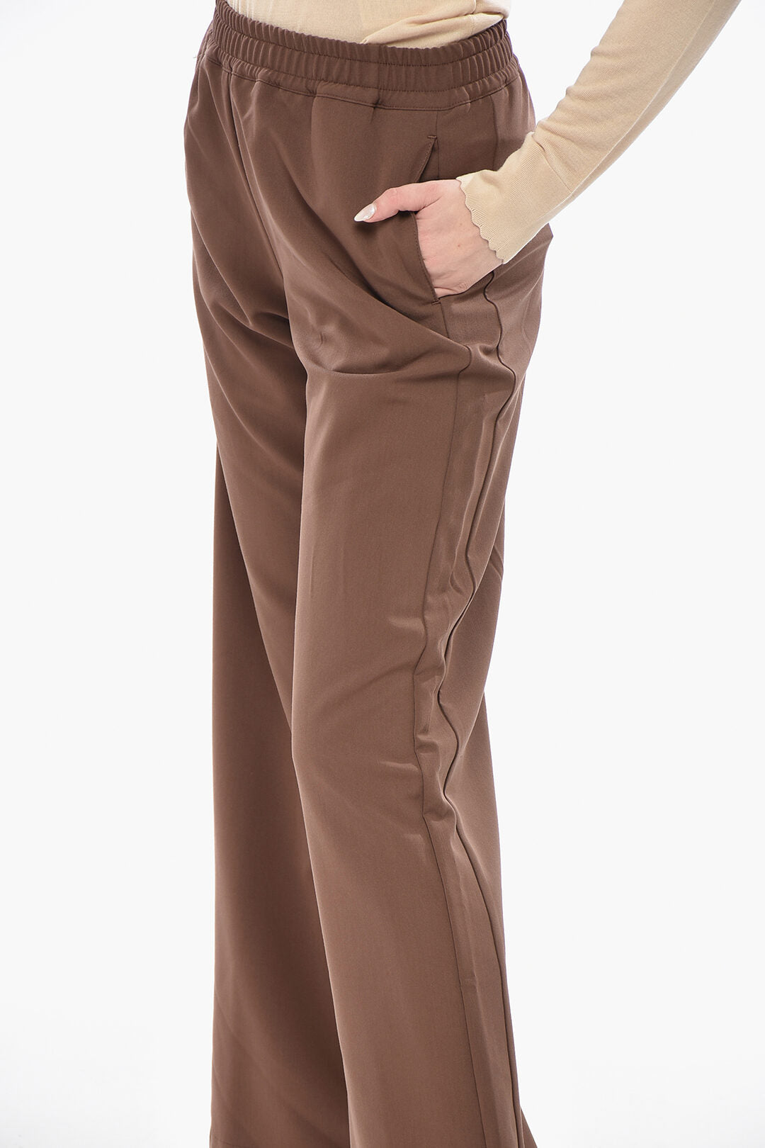 Cruna 2405~3-Pocket Trousers ILARIA with Elastic Waist