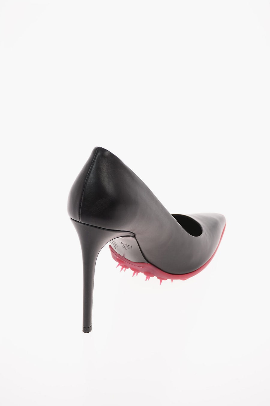 Off-White 3500~Leather Decolletè SPIKE 12cm, view 3