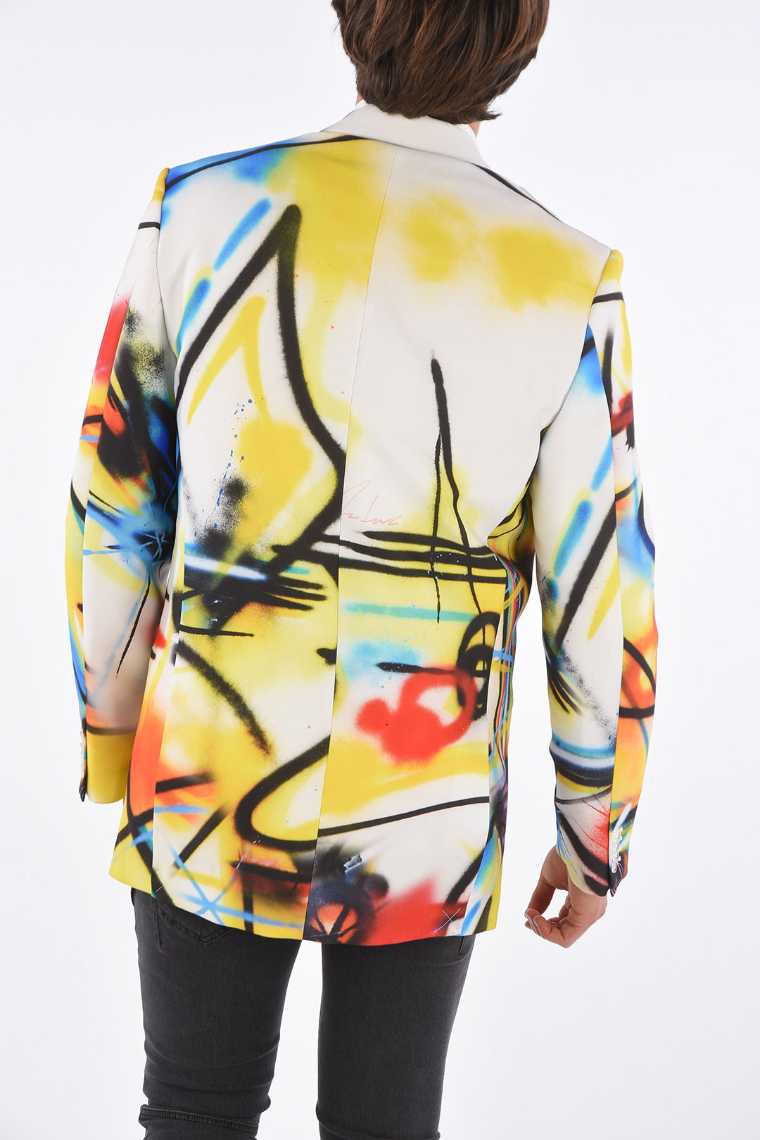 Off-White 3250~Three-Button Jacket FUTURA SPRAY With Classic Lapel And Two Vents, view 2
