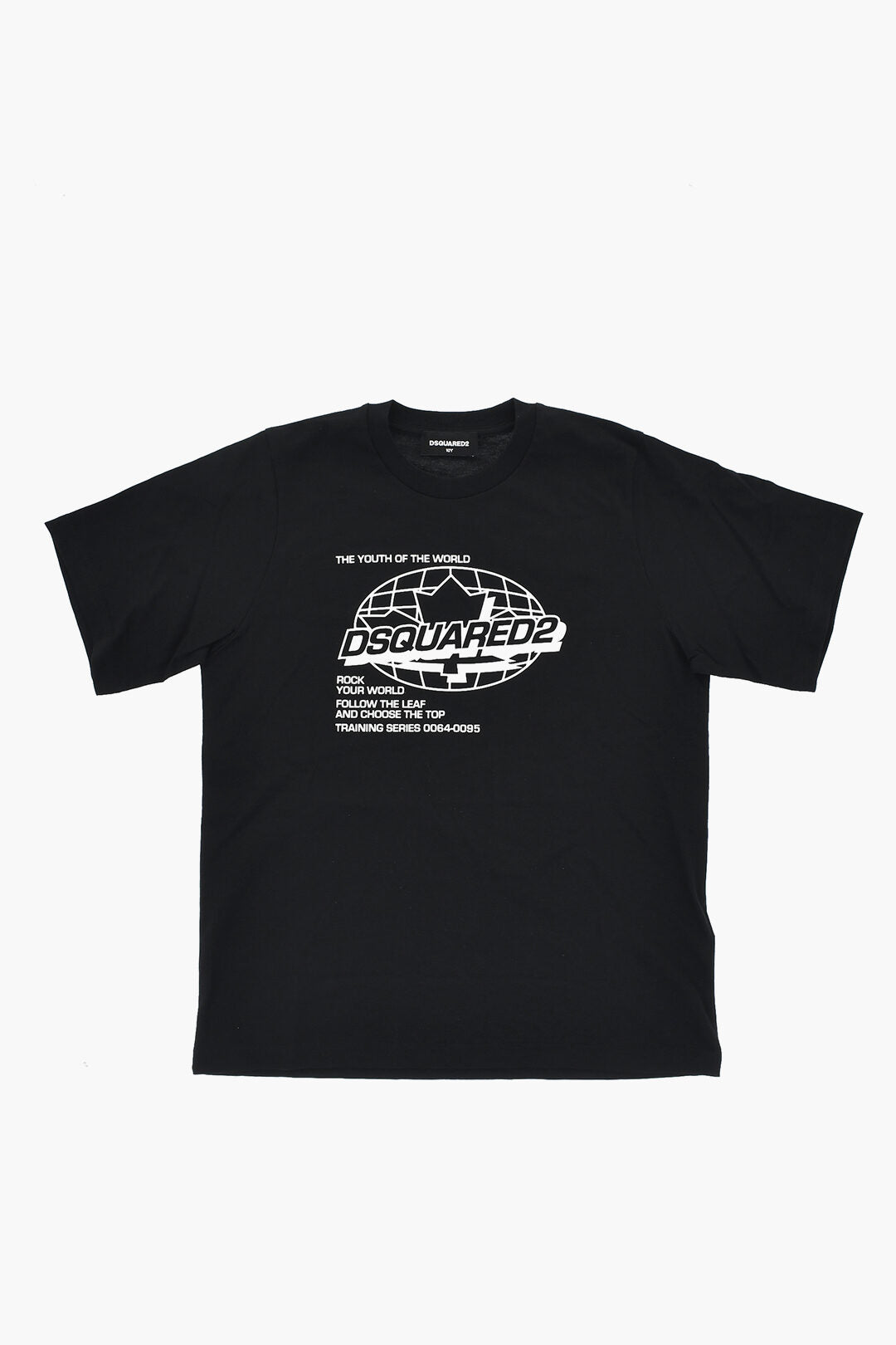 Dsquared2 Kids 3500~Cotton Crew Neck T-Shirt ROCK YOUR WORLD