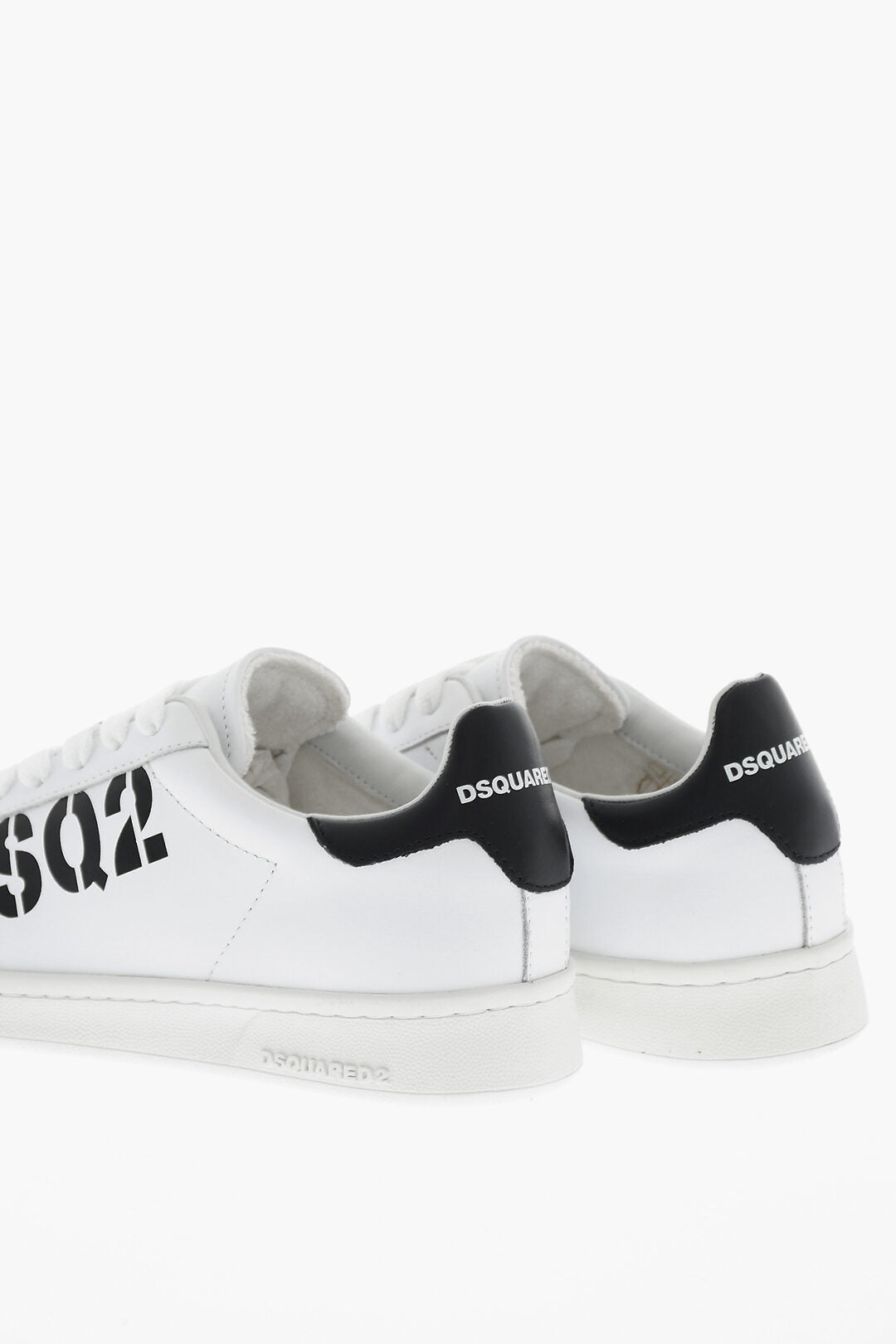 Dsquared2 2550~Leather Low-Top Sneakers BOXER with Contrast Details, view 2