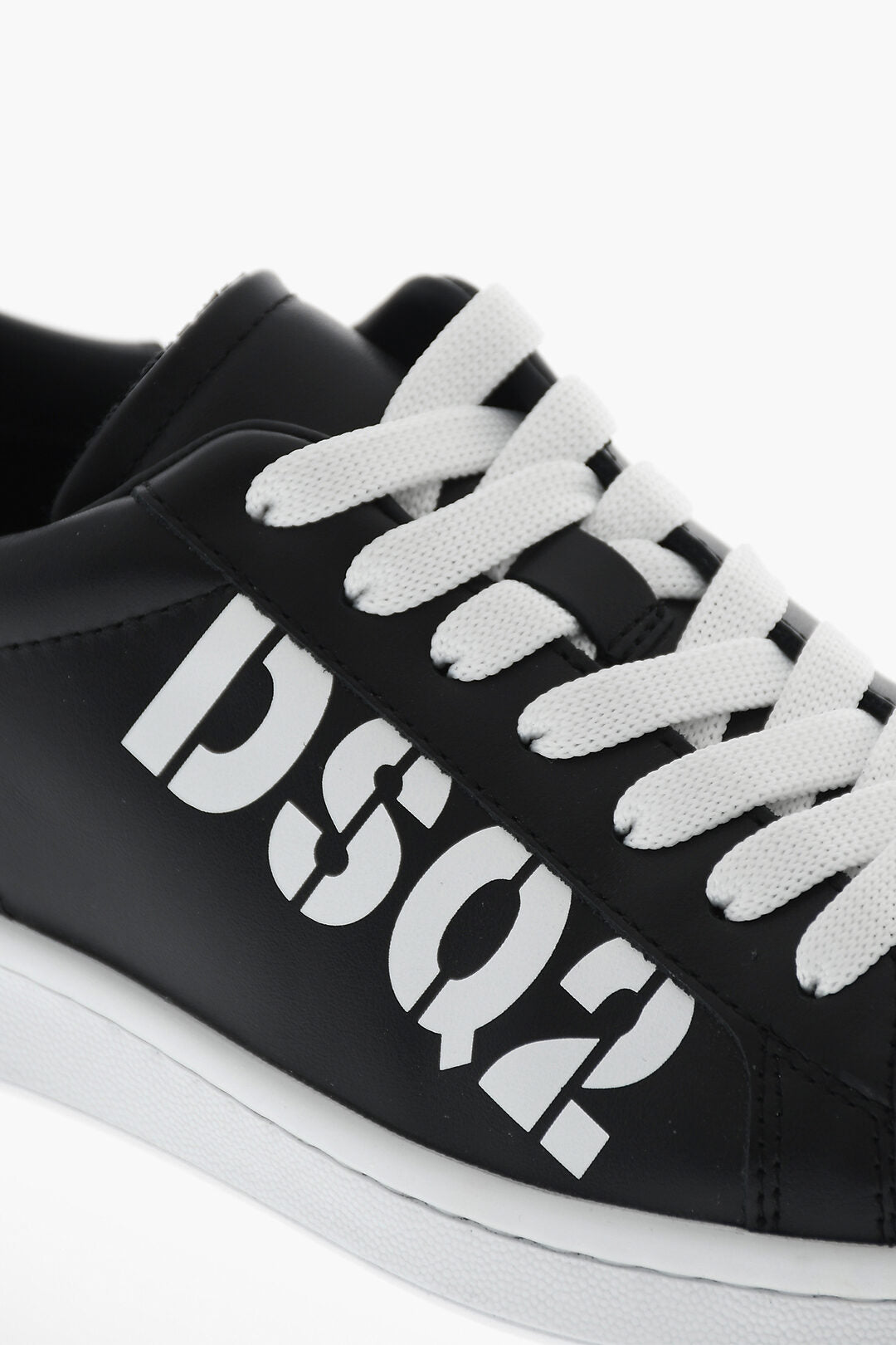 Dsquared2 3500~Leather Low-Top Sneakers BOXER with Contrast Details, view 2