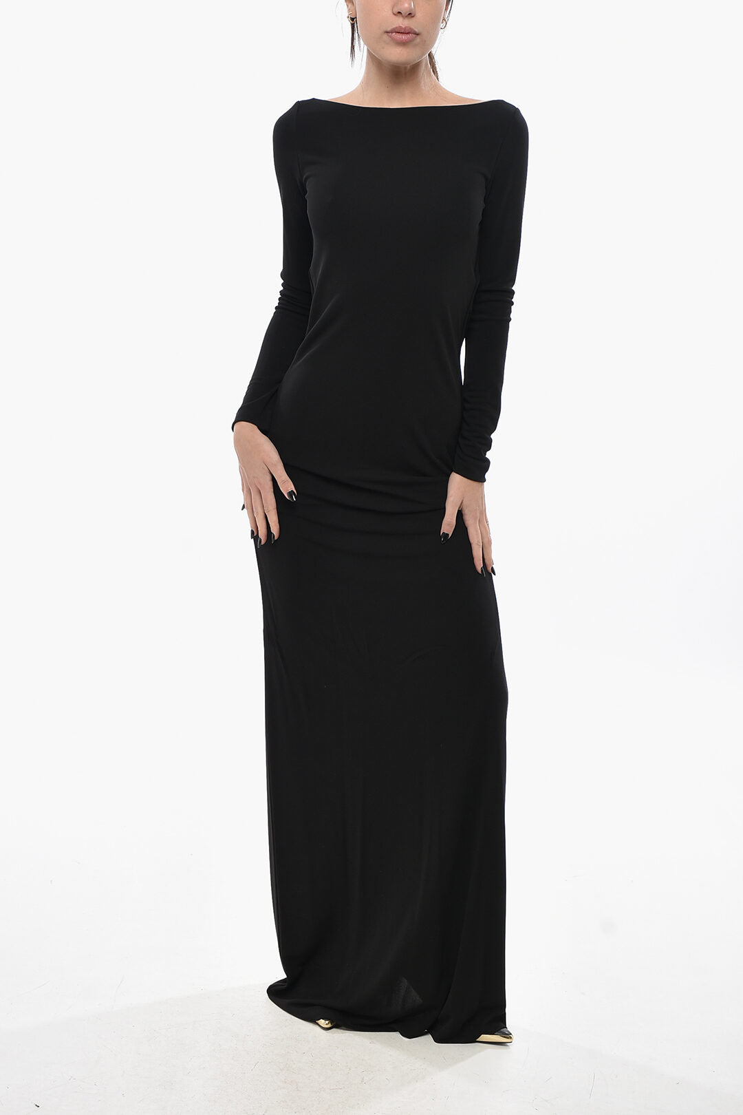 Dsquared2 3500~Backless Maxi Dress with Jewel Detail