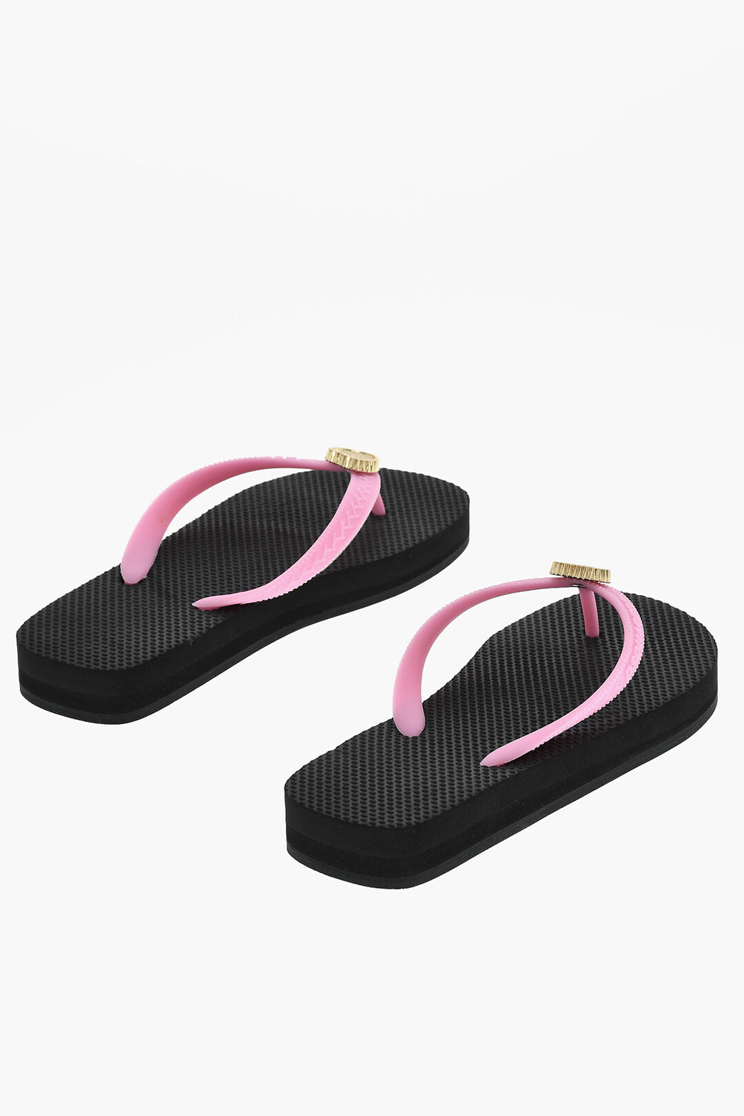 Dsquared2 3050~Rubber Thong Sandals With Heart Detail, view 2