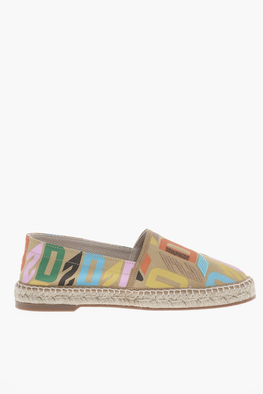 Dsquared2 3250~Canvas Espadrilles with All-Over Monogram, view 2