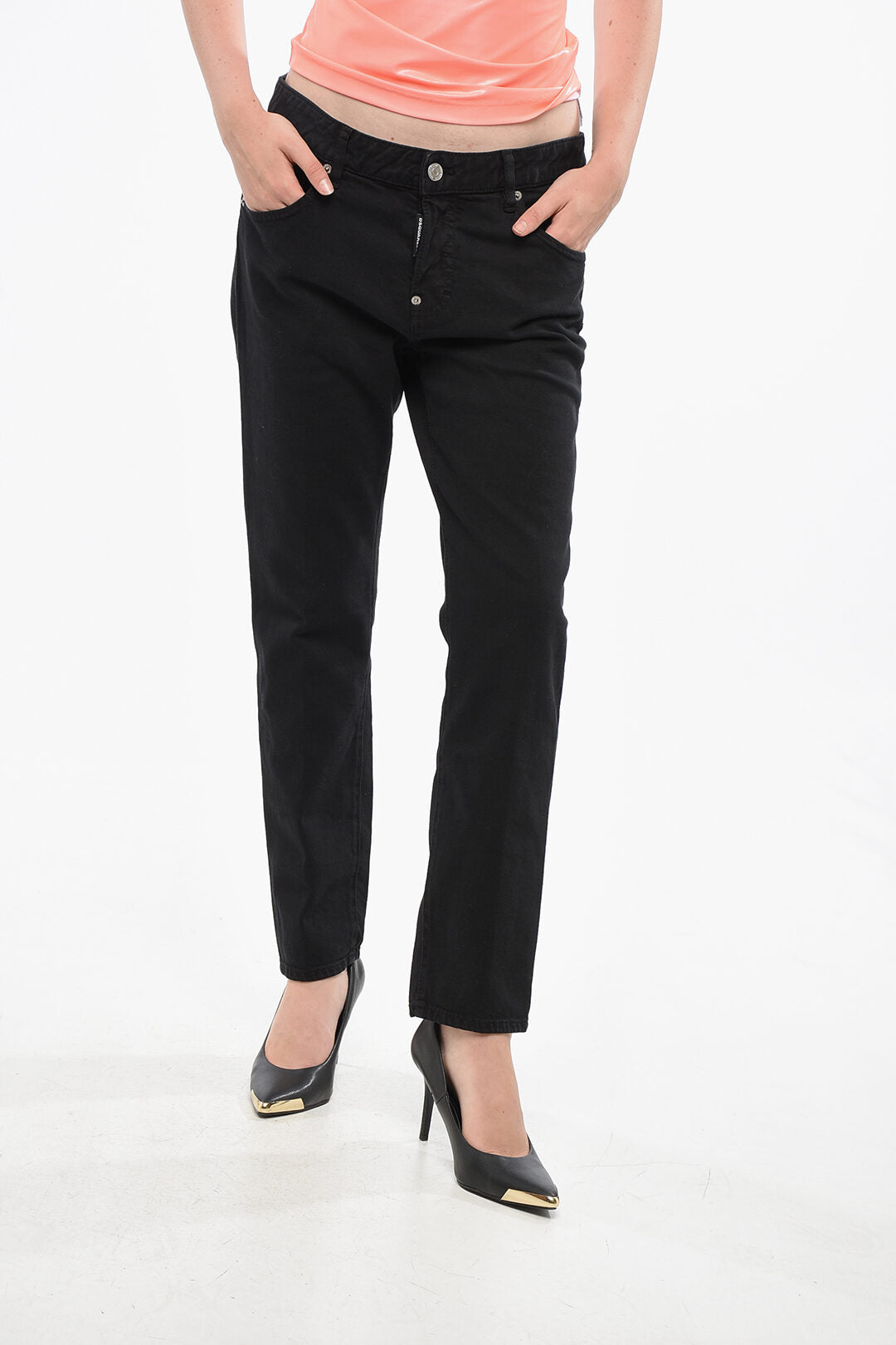 Dsquared2 3500~BLACK BULL Dark-Wash Jeans COOL GIRL 16cm