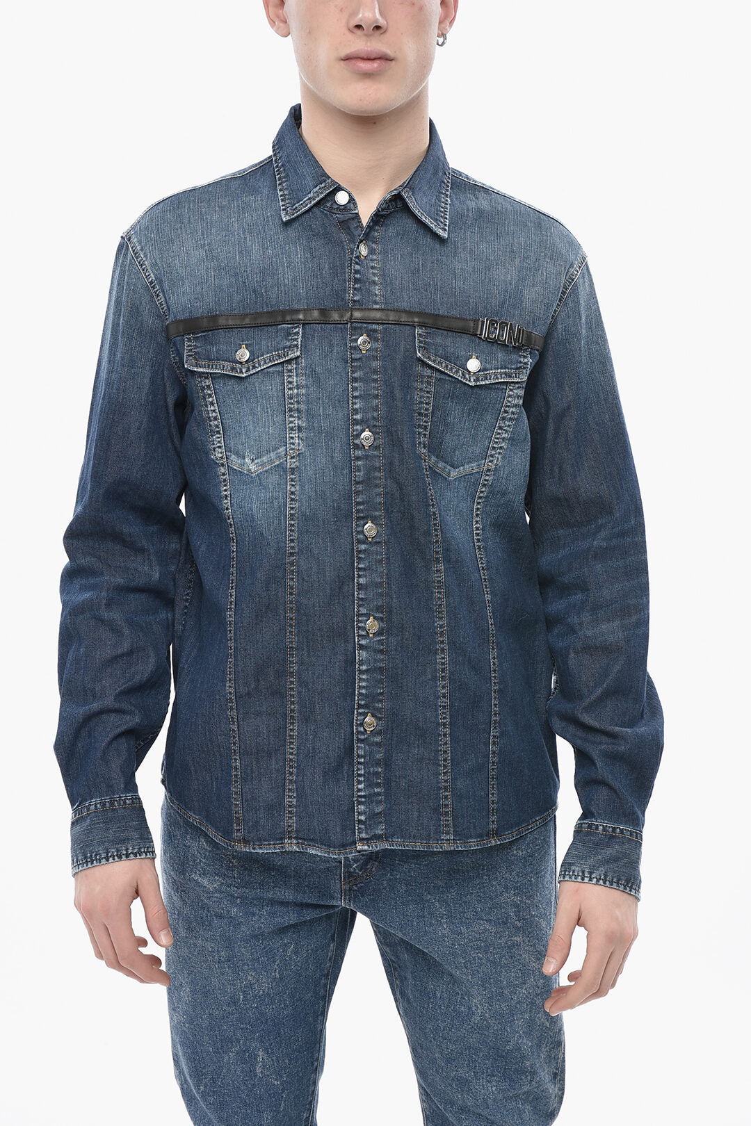 Dsquared2 2405~ICON Stretch Denim Sahariana Shirt