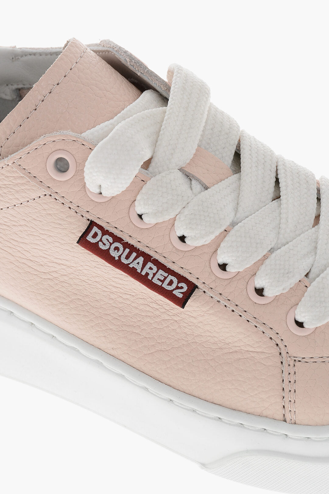 Dsquared2 3050~Hammered Leather Low Sneakers BUMPER