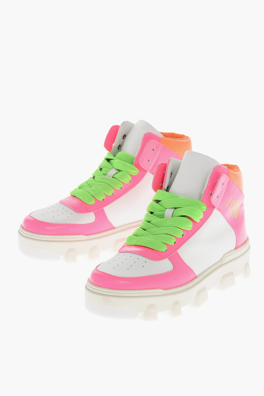 Dsquared2 3500~ICON High-Top Color-Block Leather Sneakers