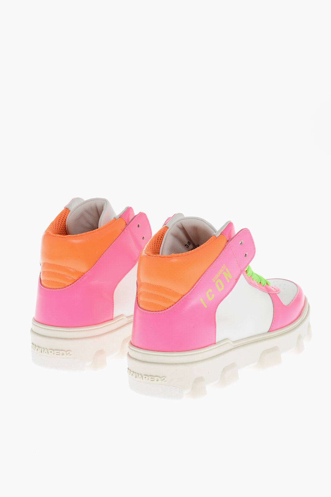 Dsquared2 3500~ICON High-Top Color-Block Leather Sneakers, view 2