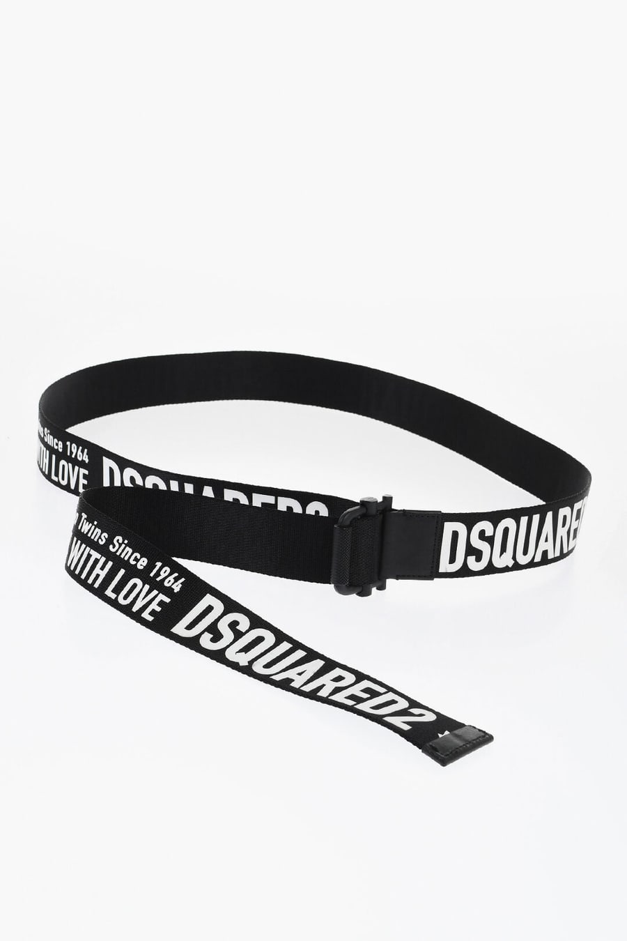 Dsquared2 2550~Logo Fabric Belt with 40mm Roller Buckle