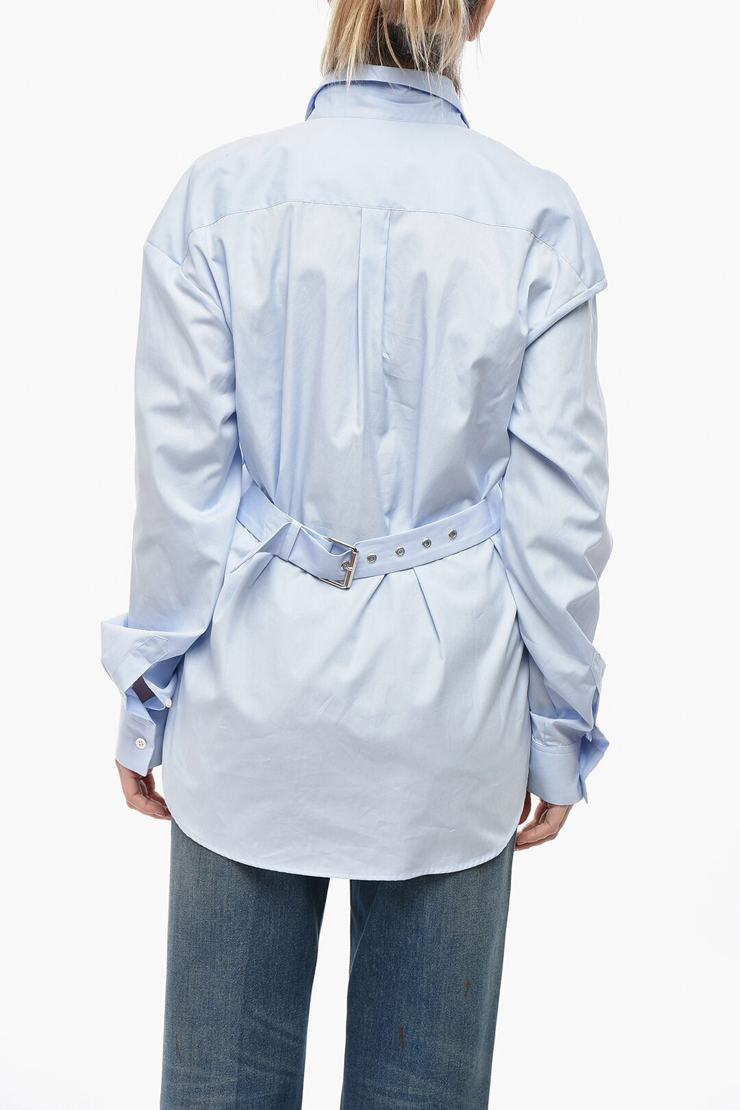Dries Van Noten 2750~Poplin Shirt CENNY With Back Martingale, view 2