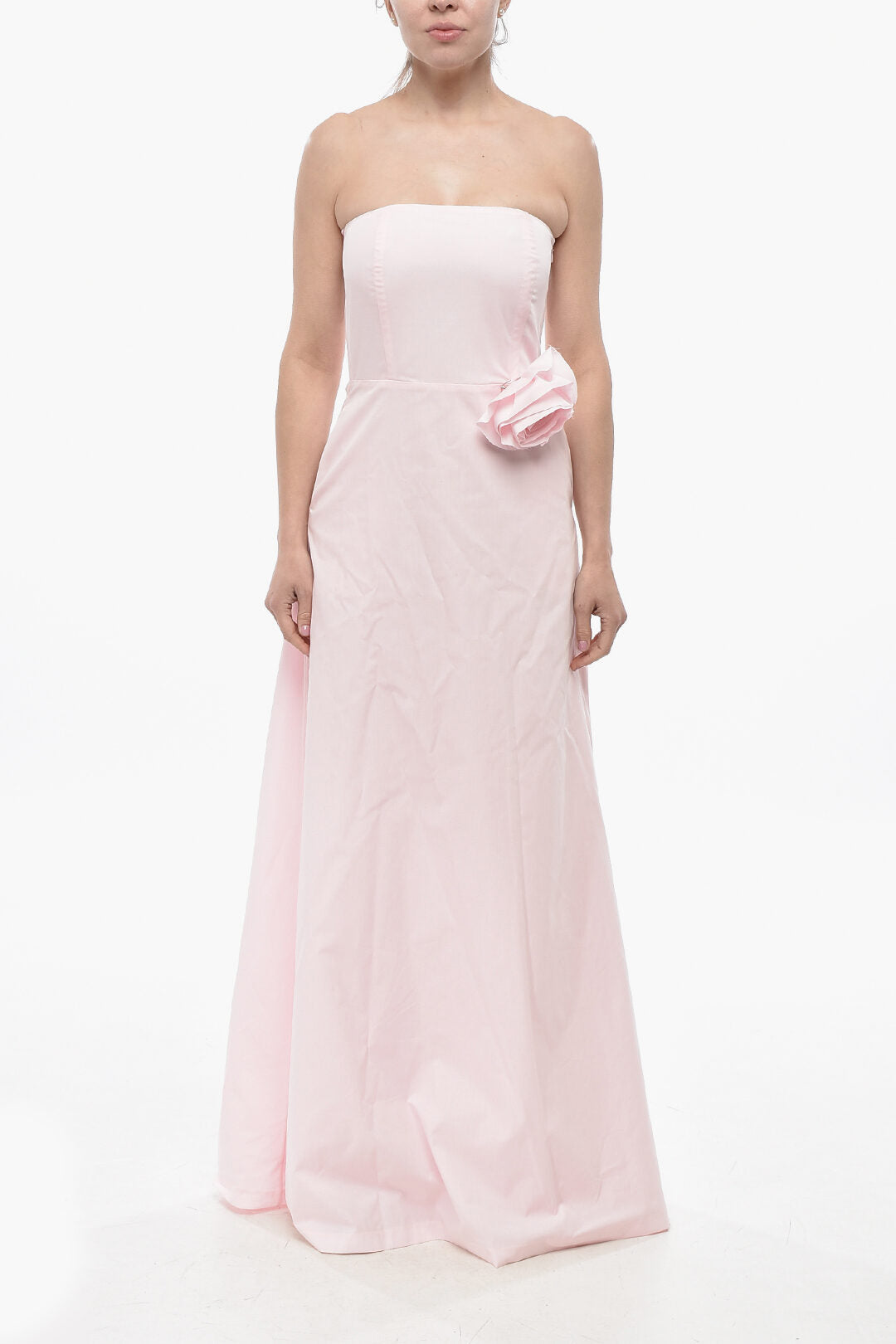 Bernadette 3050~Strapless CASWEL Cotton-Blend Dress