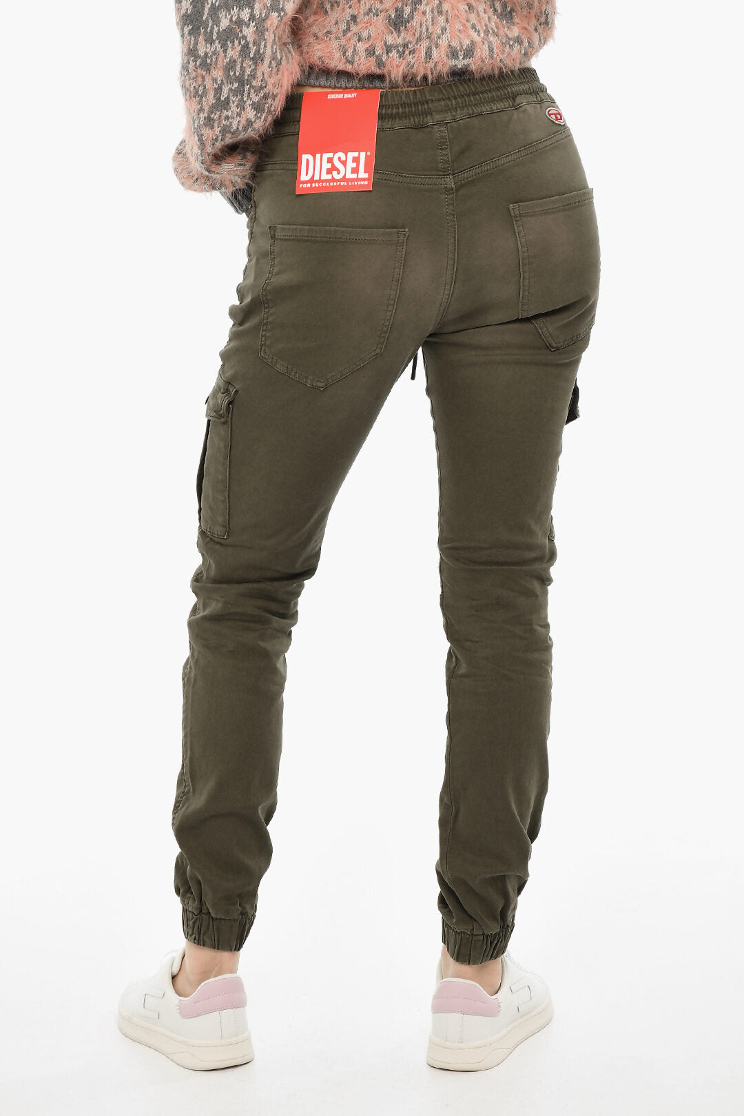 Diesel 2850~Cotton Cargo Pants D-URSY-NE with Elastic Waist