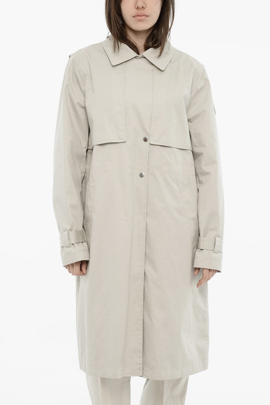 Woolrich 2470~Solid Lightweight Cotton Trench Coat