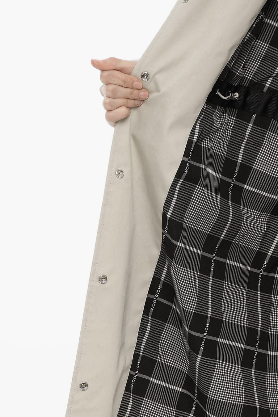 Woolrich 2470~Solid Lightweight Cotton Trench Coat, view 6