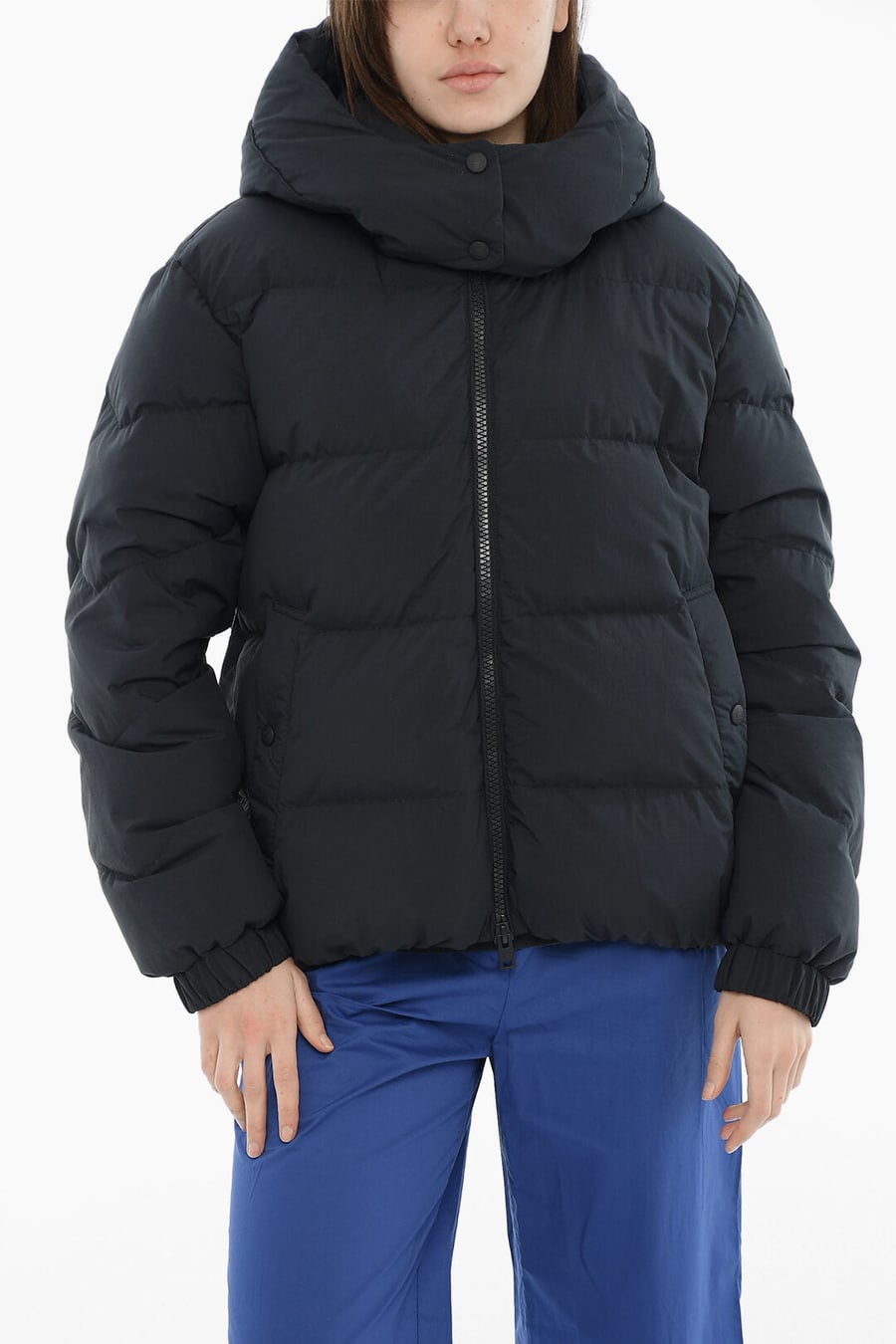 Woolrich 2405~Quilted Down Jacket ECO TASLAN With Removable Hood