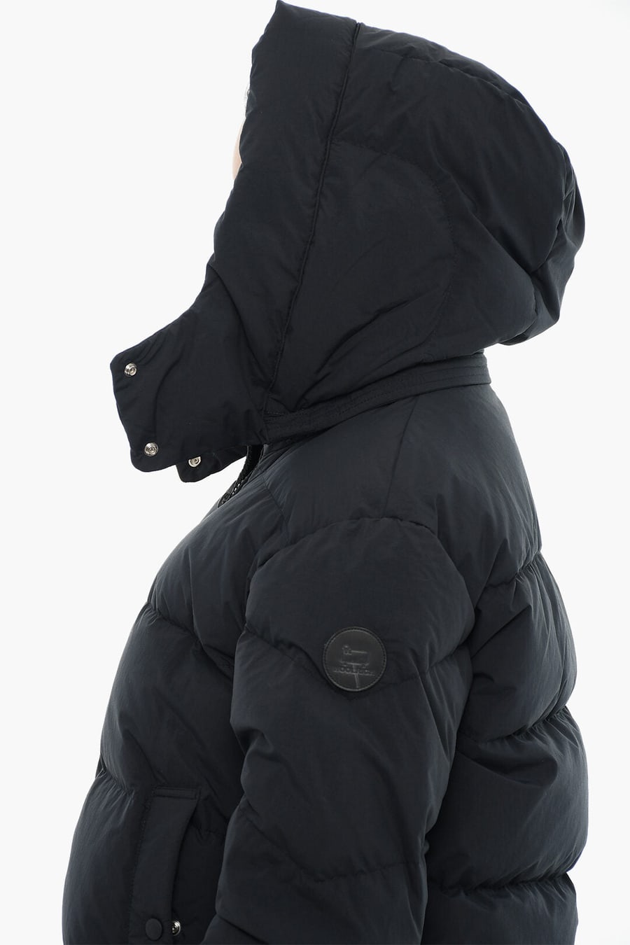 Woolrich 2405~Quilted Down Jacket ECO TASLAN With Removable Hood, view 3