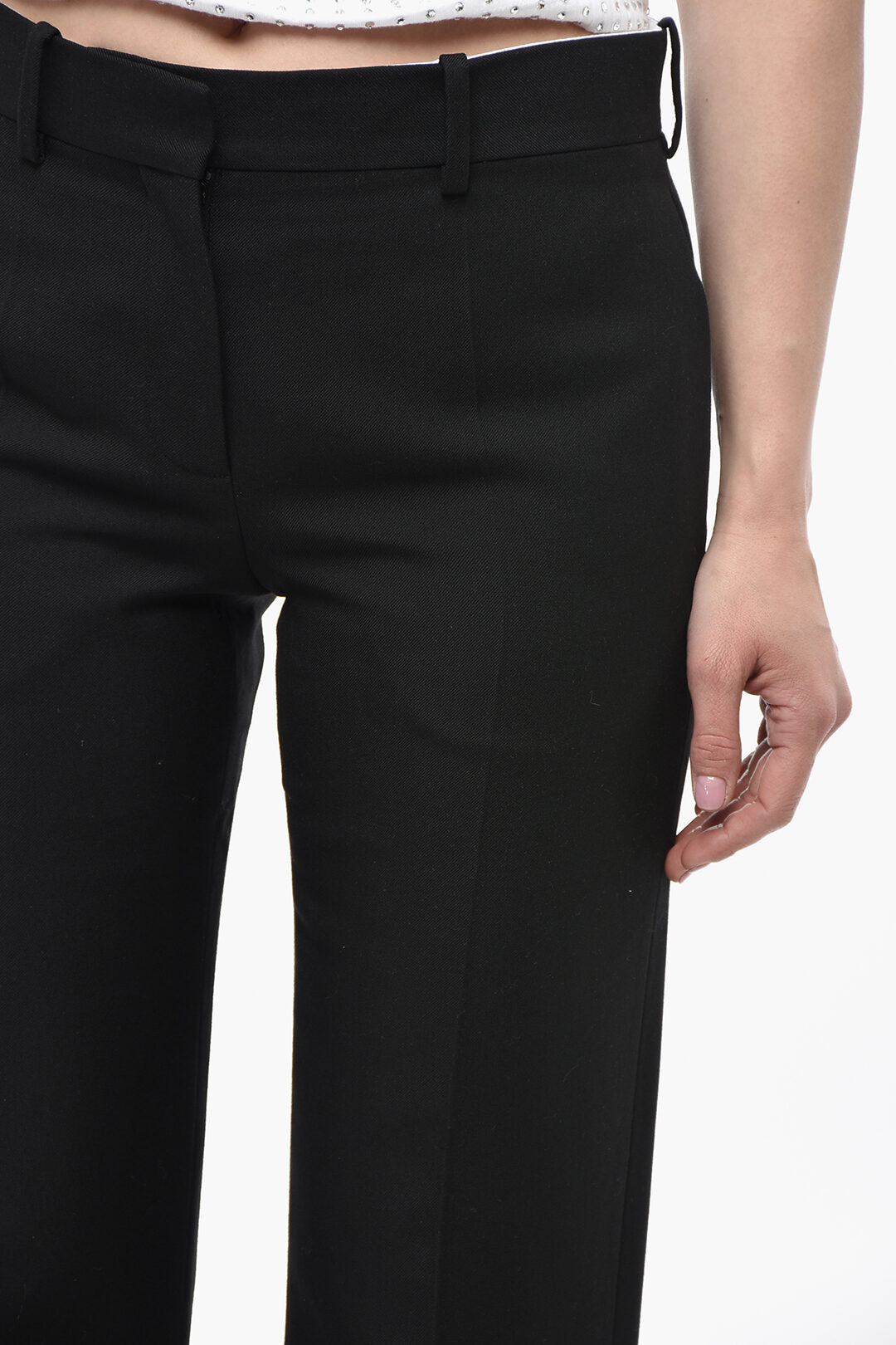 The Row 3500~4-Pocket SELVIE Virgin Wool-Blend Pants