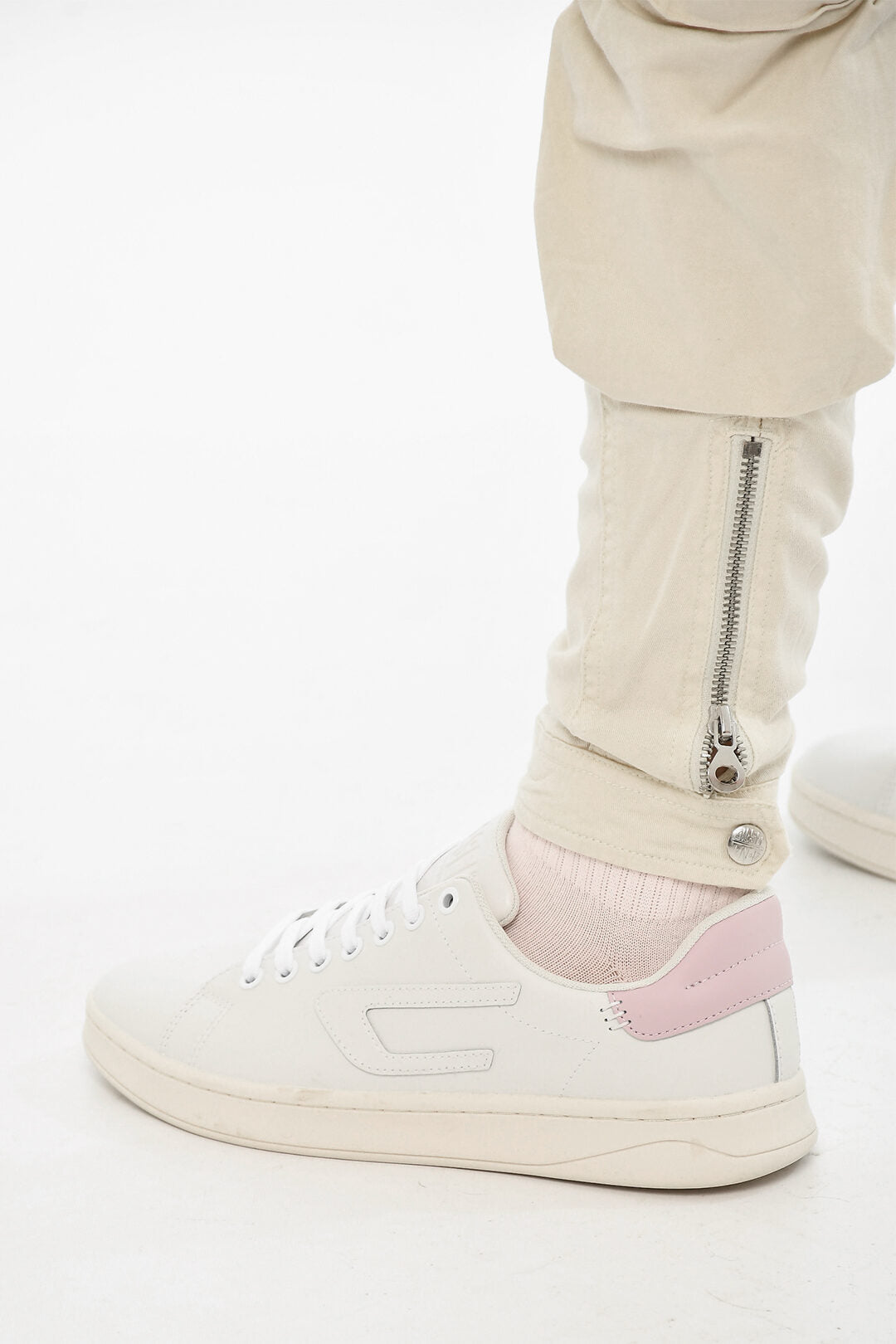 Diesel 2500~Cotton Blend Cargo Trousers P-LAN With Ankle Zip