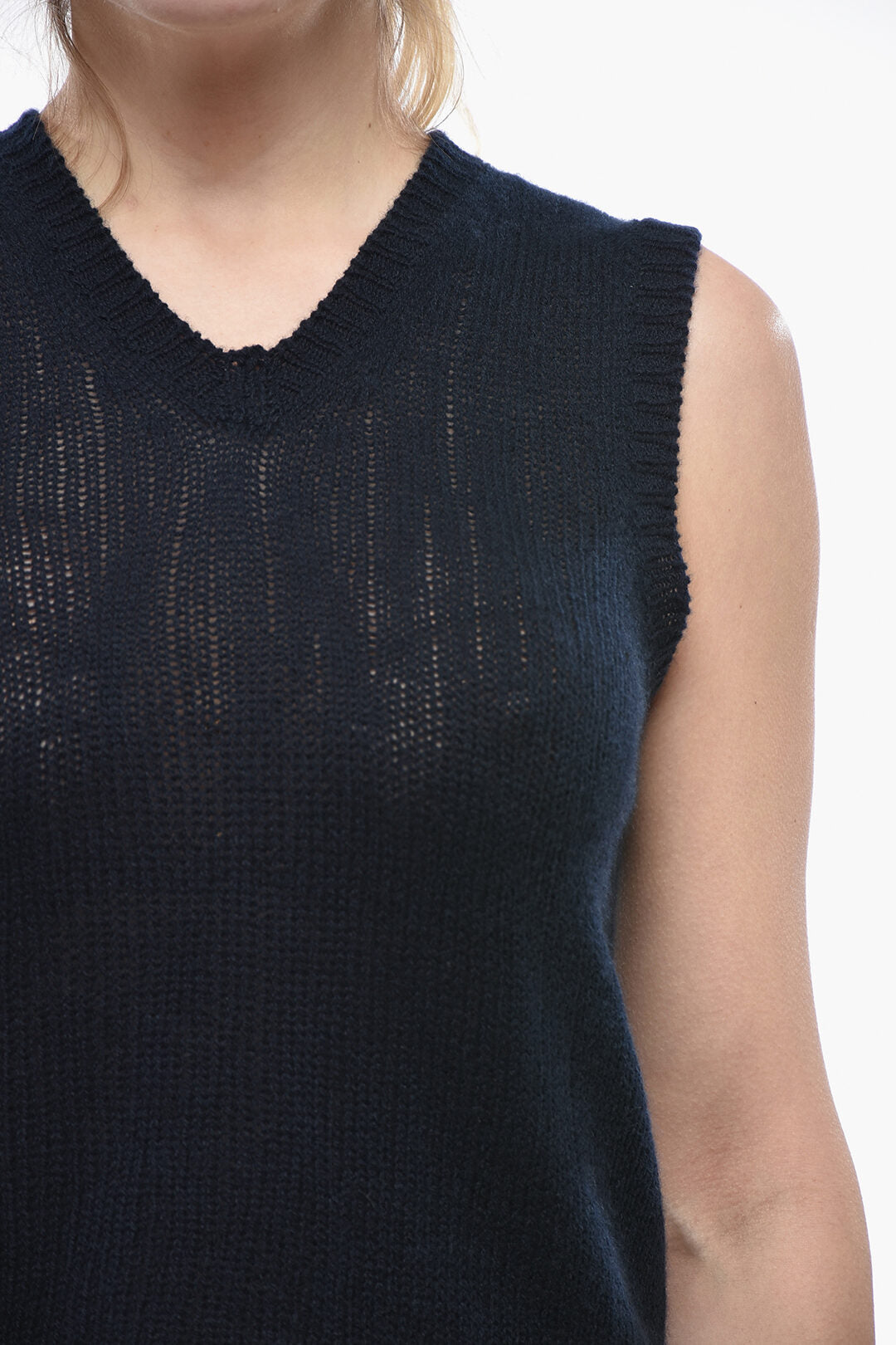 Prada 2405~Cashmere Vest With V-Neck