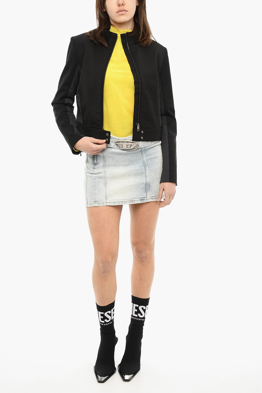 Diesel 3500~Mixed-Wool Jacket G-GAURI In Solid Color, view 3