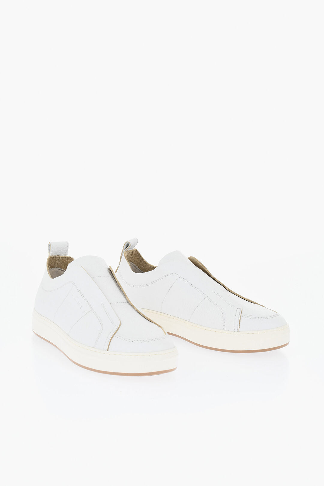 Hogan 2405~Hammered Leather Slip-On Sneakers