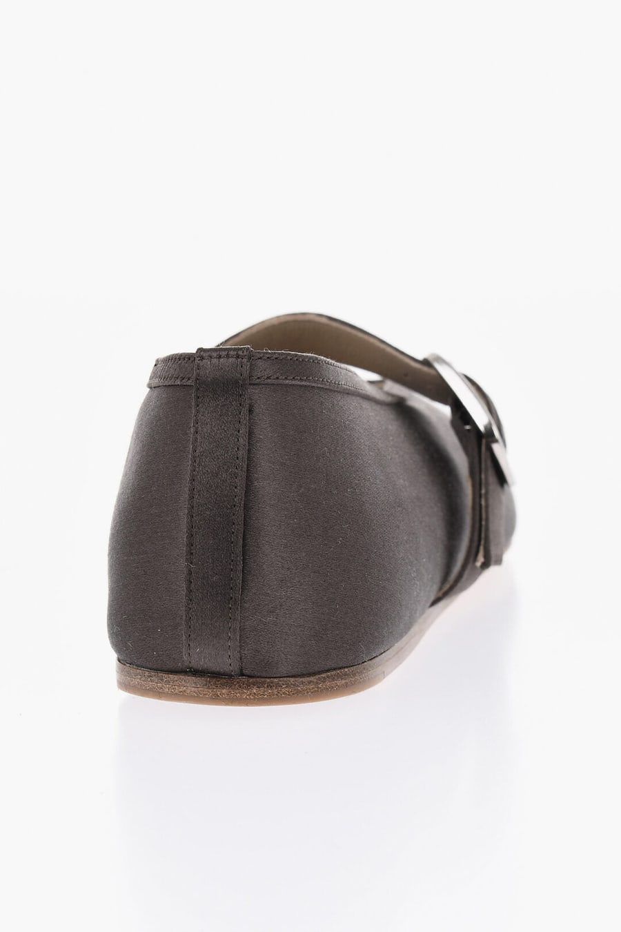 Le Monde Béryl 2405~Satin Mary Jane Ballet Flats with Leather Sole, view 2