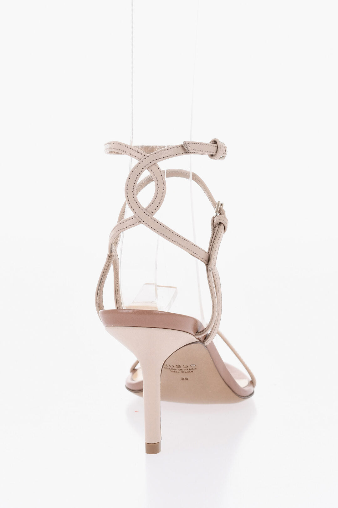 Francesco Russo 3050~Leather Sandals With 8cm Ankle Straps