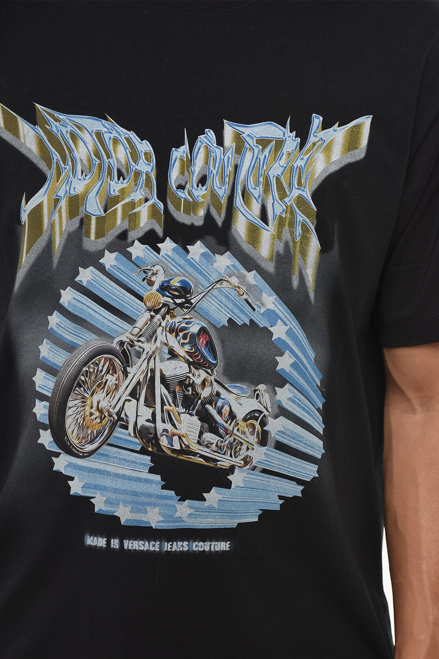 Versace 3500~JEANS COUTURE Printed Crewneck T-Shirt, view 3