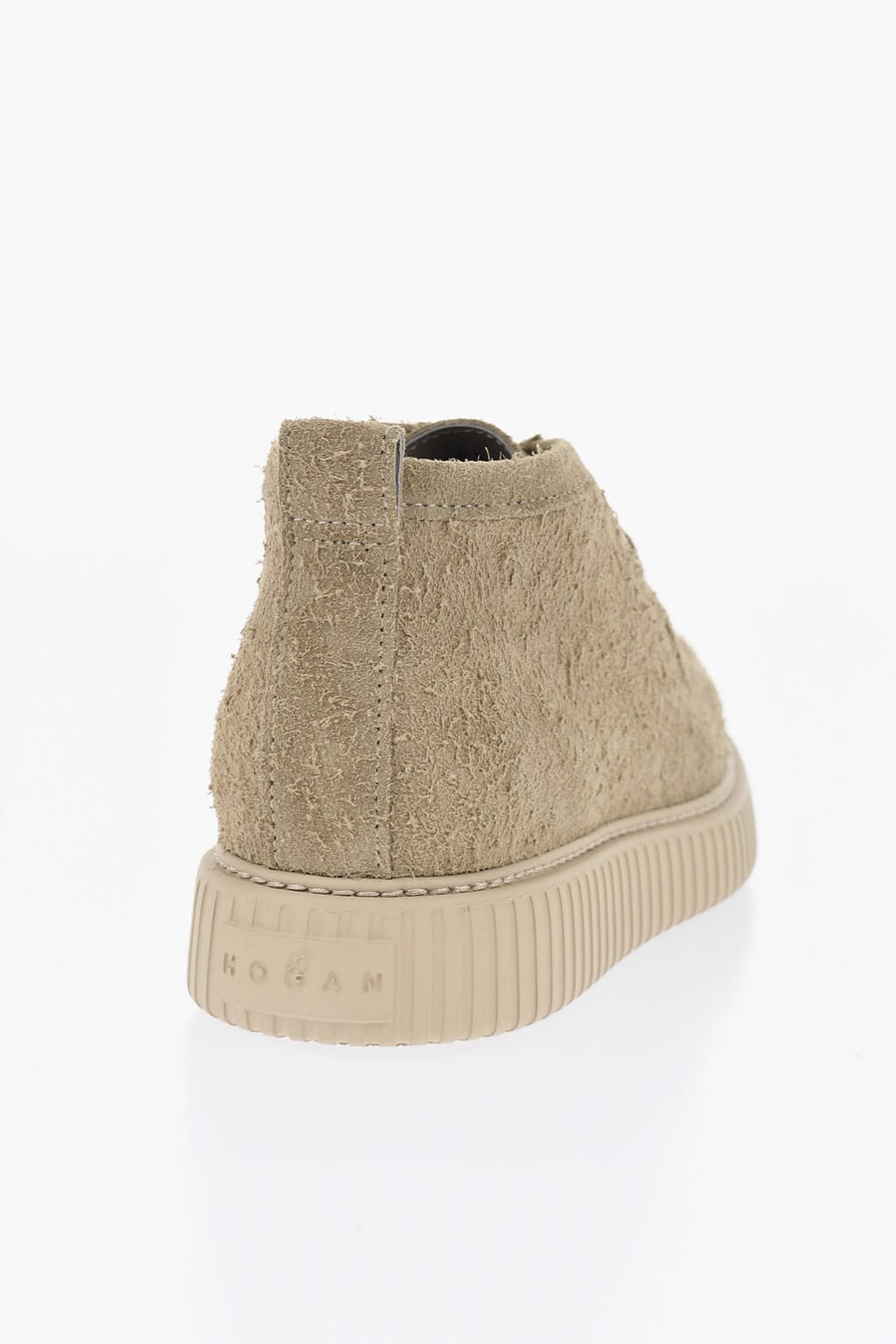 Hogan 2500~Suede Ankle Boots With Rubber Sole, view 2