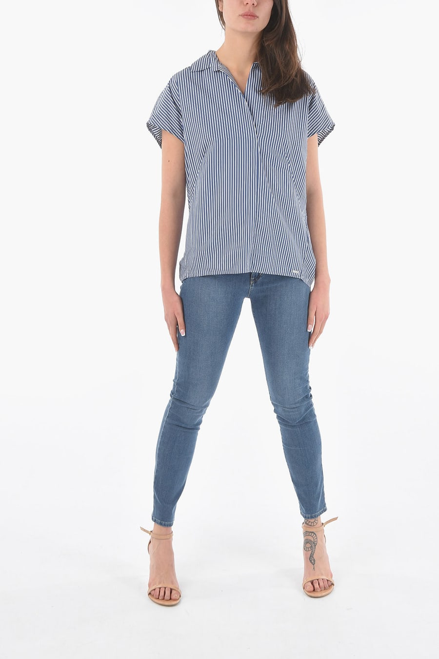 Woolrich 2405~Striped Blouse, view 4