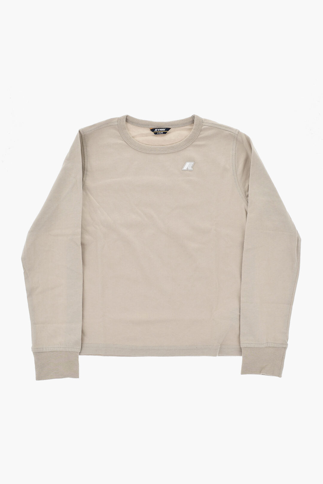 K-Way Kids 0500~Long-Sleeve Cotton Crewneck T-Shirt