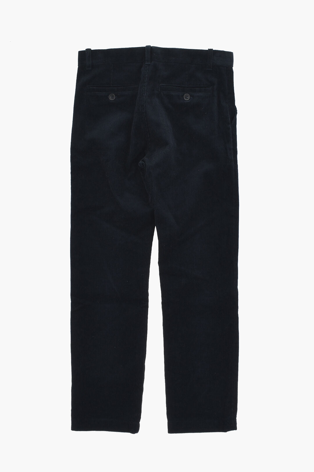 Bonpoint 2550~Ribbed Velour Pants With Hidden Button Closure