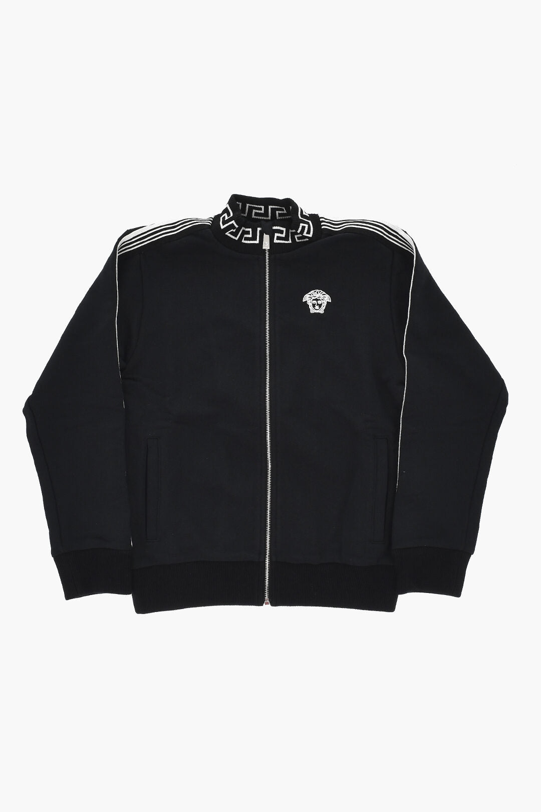 Versace Kids 3500~Cotton Sweatshirt With Bands and Iconic Contrast Details