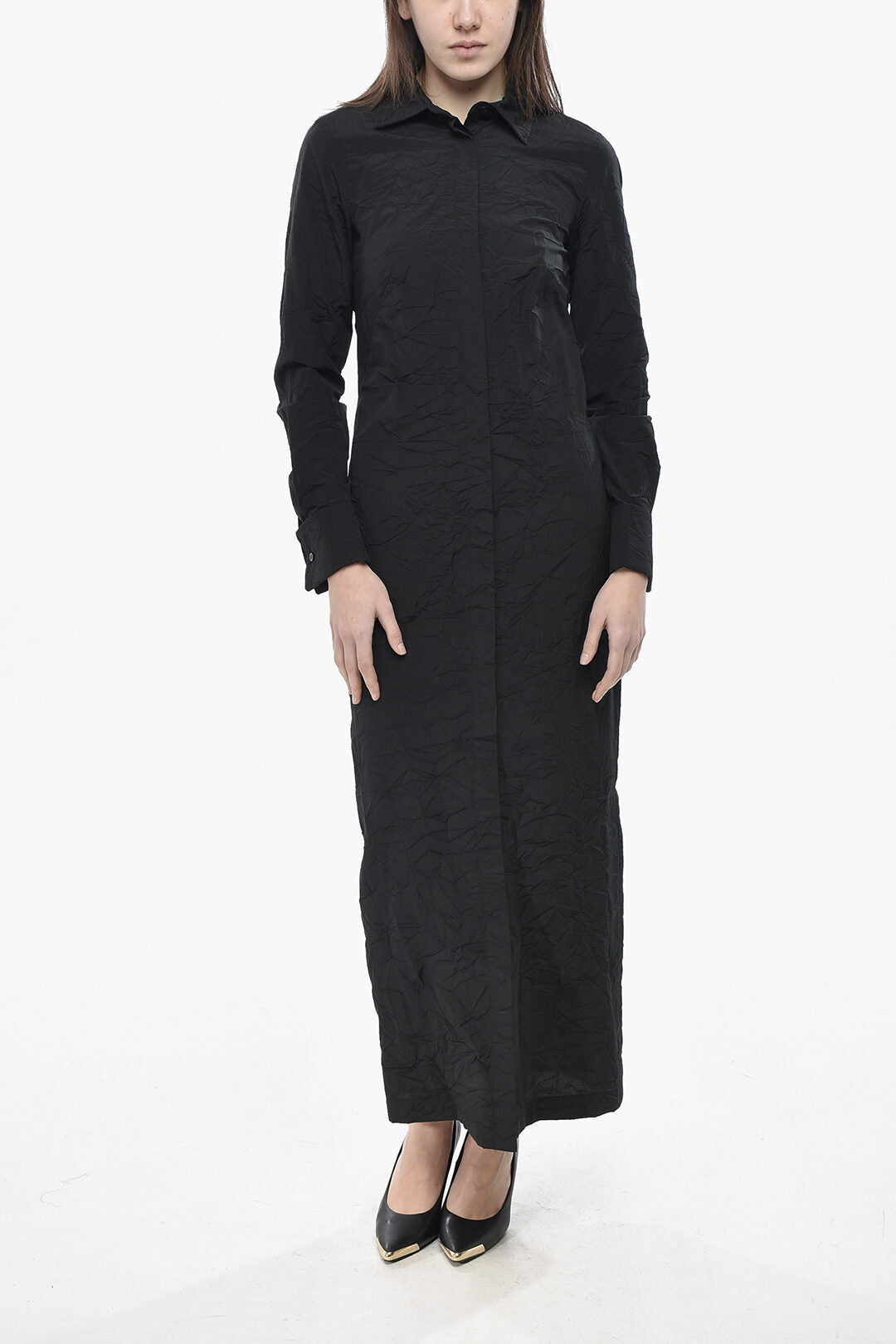 Max Mara 3500~Cotton-Blend Shirt Dress ROVIGO with Bare-Back Design