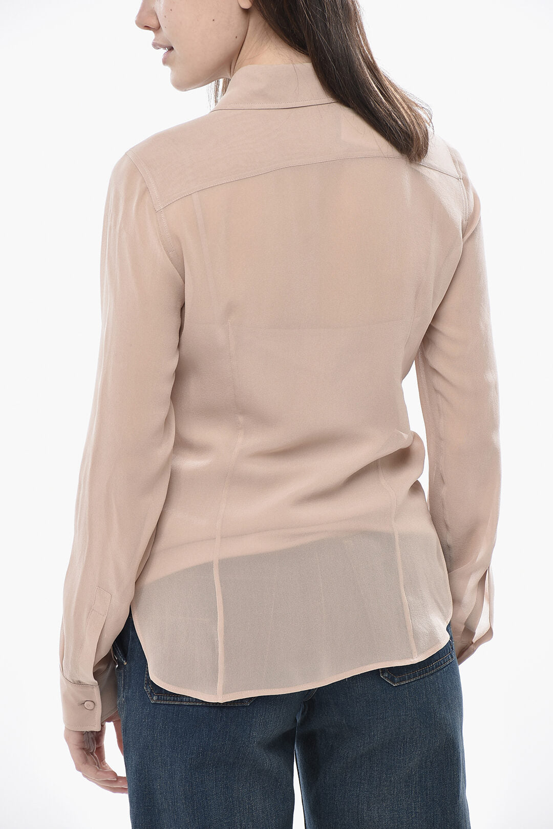 Max Mara 3050~Chiffon Shirt ERCOLE with Slip, view 2