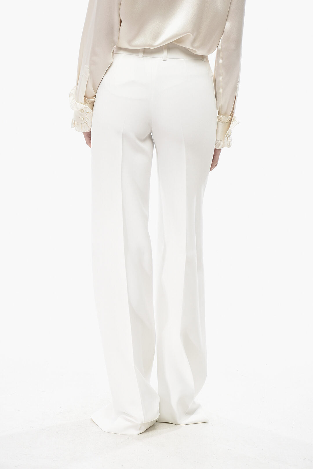 Ermanno Scervino 2405~Palazzo Pants With 2 Pockets And Front Pleat, view 2