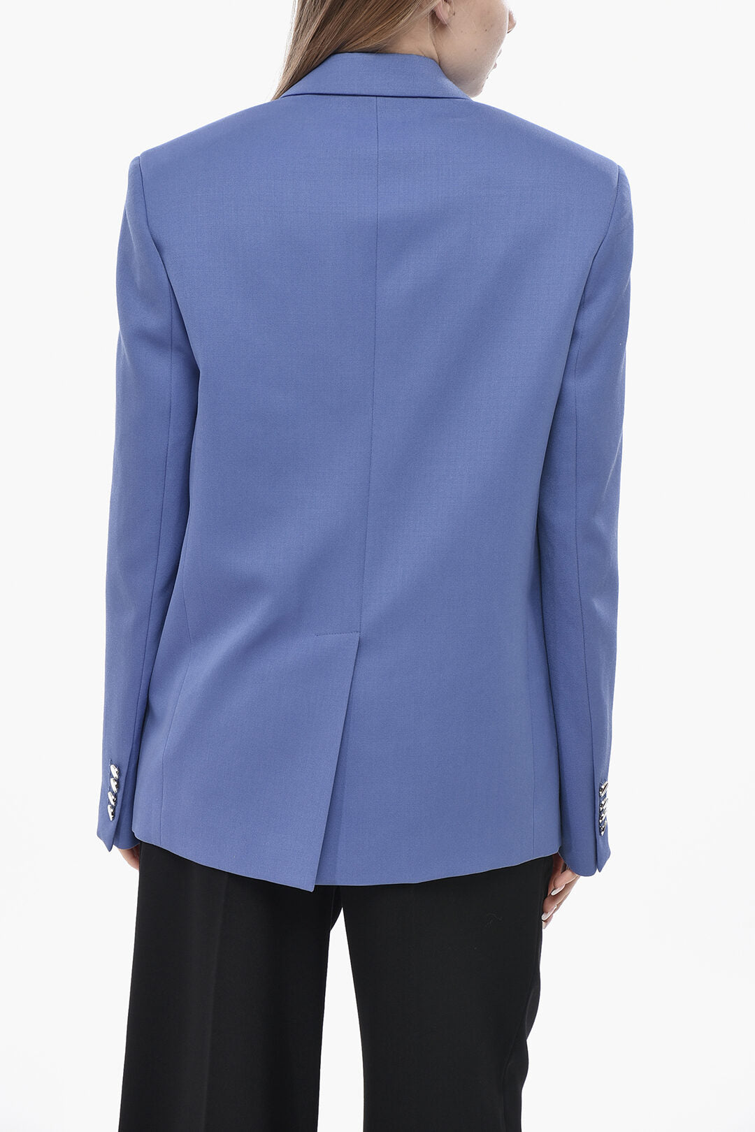 The Attico 2550~Oversized Wool Blazer with Flap Pockets, view 2