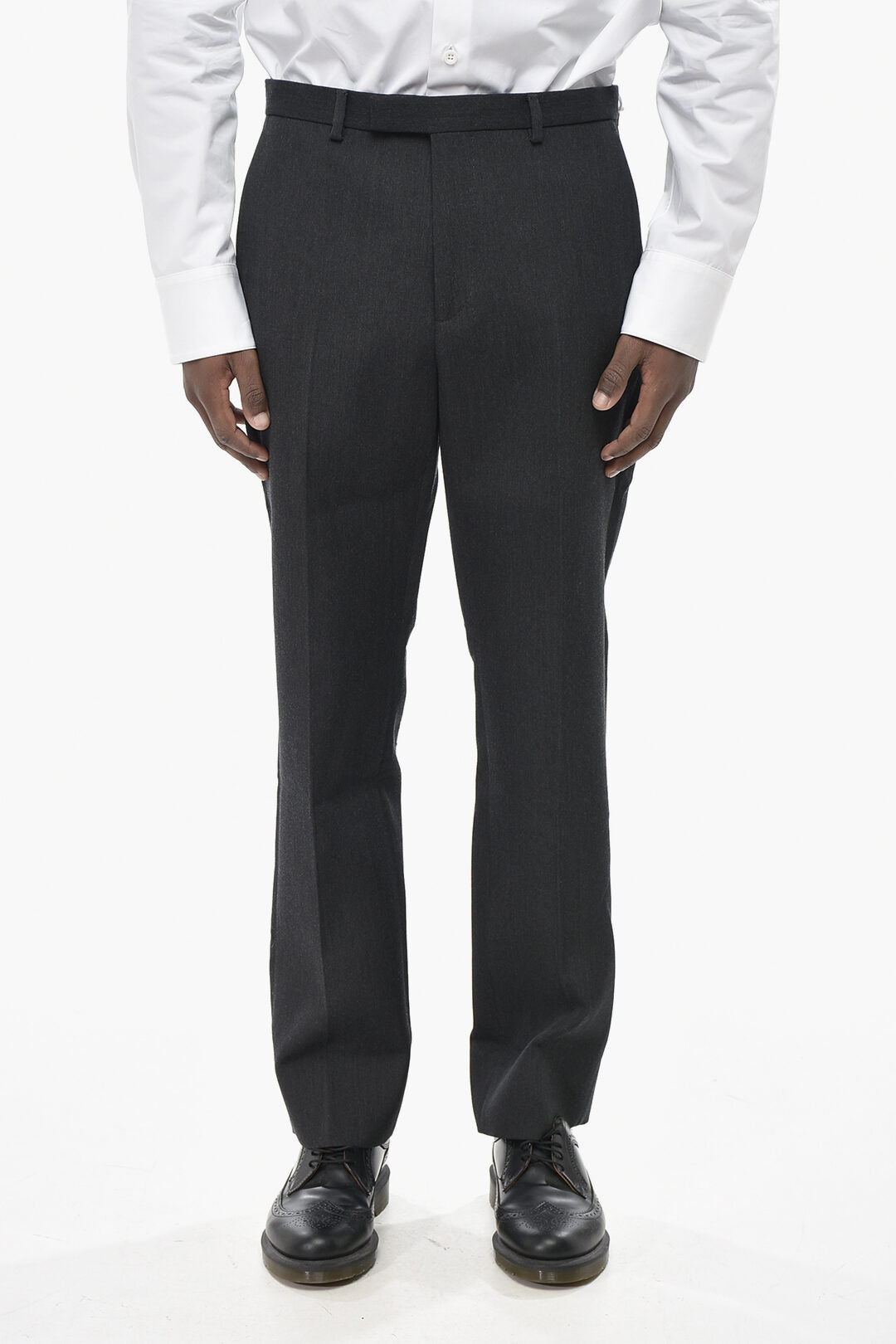 Gucci 2470~Regular-Waist Wool Trousers