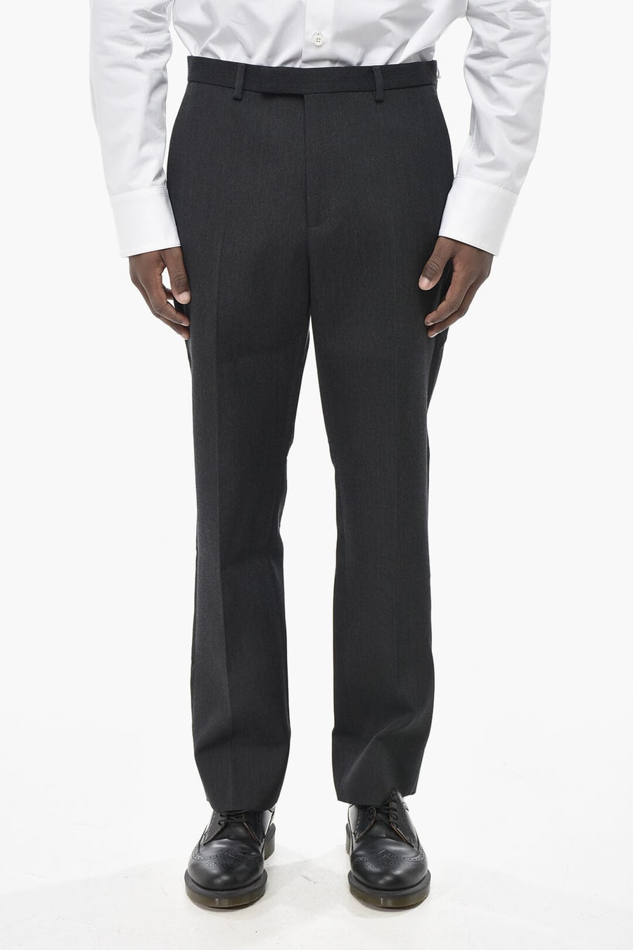 Gucci 2470~Regular-Waist Wool Trousers