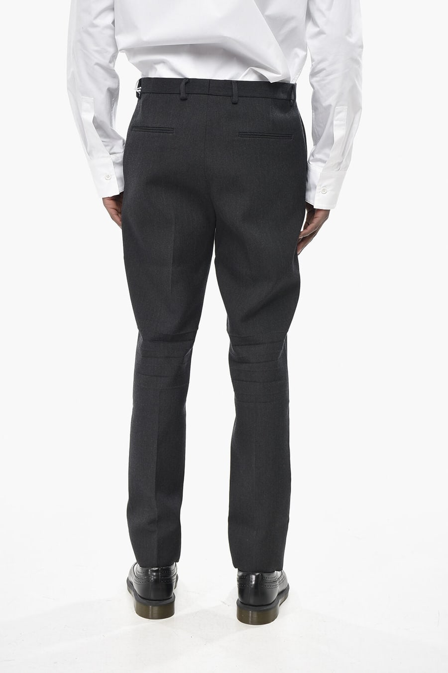 Gucci 2470~Regular-Waist Wool Trousers, view 2
