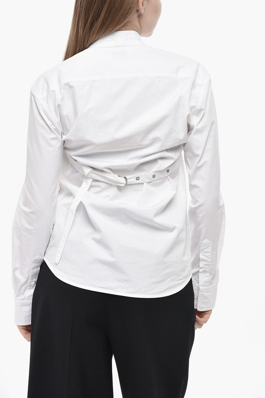 Off-White 2405~Cotton Poplin Blouse CROSSBELT, view 2