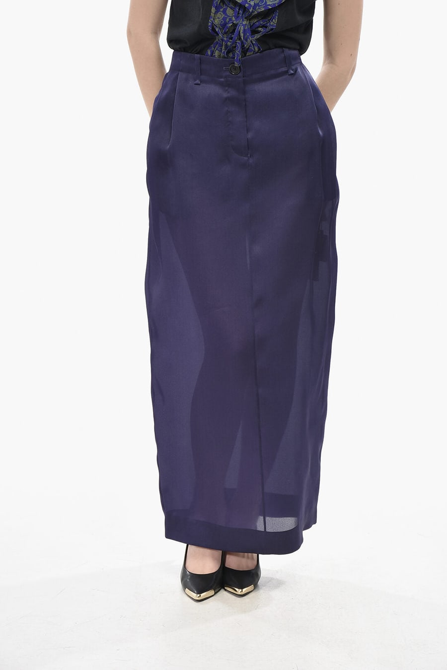 Khaite 2405~Silk Organza Pencil Skirt LUCIAN