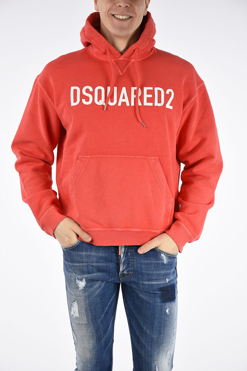 Dsquared2 2550~Printed Hooded Sweatshirt DAN FIT